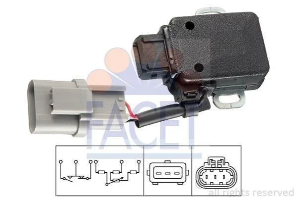 <strong>Датчик положения дроссельной заслонки Infiniti M30 3.0 i 89-93 / Nissan Maxima 3.0 i 91-> FACET 10.5005 (фото 1)</strong>