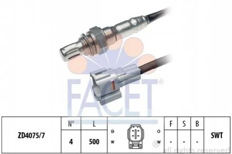 Лямбда-зонд для FACET 10.7565 фото товару