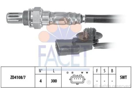 Лямбда-зонд для FACET 10.8132 фото товару
