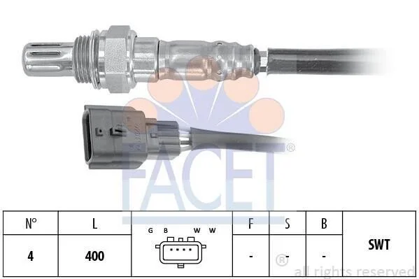 <strong>Датчик кислорода (лямбда-зонд) Renault Logan II (16-) 1.0 Sce 75 (10.8225) Facet FACET 108225 (фото 1)</strong>