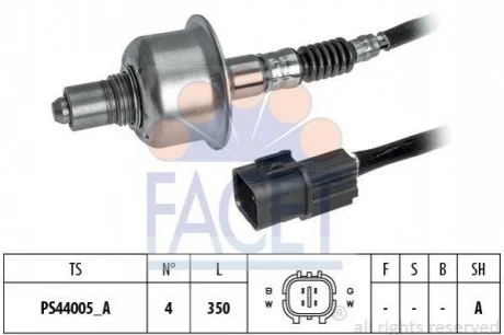 Лямбда-зонд Hyundai Accent/i10/ix20 / Kia Ceed/Rio 1.2/1.4/1.6i 13-> для FACET 10.8276 фото товару