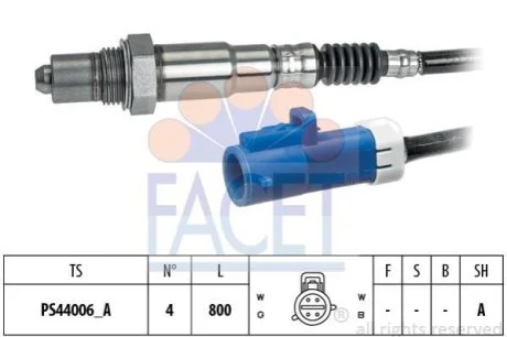 Лямбда-зонд для Ford, Volvo FACET 10.8299 фото товару