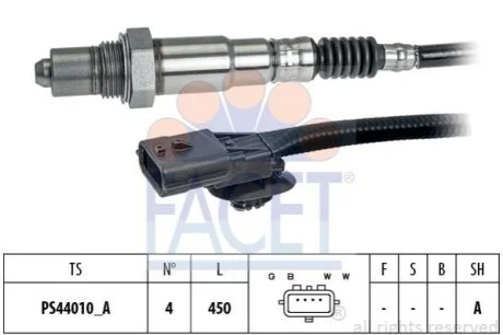 Датчик кислорода Duster 1.6, 2.0 (11-15) Facet для FACET 108309 фото товару