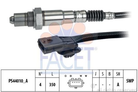 Датчик кислорода Megane III (08-16)/Scenic III (09-16) 1.2 Tce/1.4 Tce/2.0 Tce (FACET 108310 фото товара