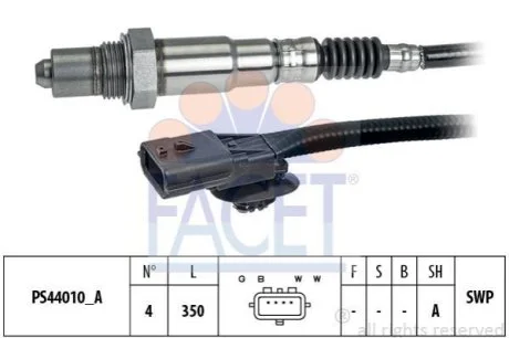 Датчик кислорода Megane III (08-16)/Scenic III (09-16) 1.2 Tce/1.4 Tce/2.0 Tce (для Renault, Dacia FACET 108310 фото товару
