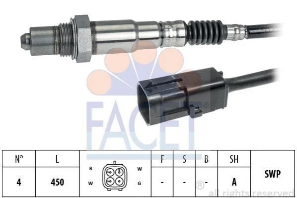 <strong>Датчик кисню (лямбда-зонд) 2108 -2123 (0258006537) Facet FACET 108357 (фото 1)</strong>