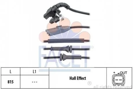 Датчик швидкості для Peugeot FACET 21.0150 фото товару