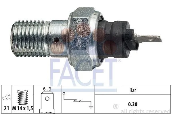 <strong>Датчик тиску оливи FACET 7.0003 (фото 1)</strong>