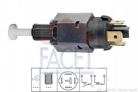 Вмикач сигналу стоп для FACET 7.1065 фото товару