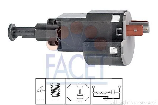 <strong>Датчик педалі тормоза Opel Astra/Vectra 95-> FACET 7.1155 (фото 1)</strong>