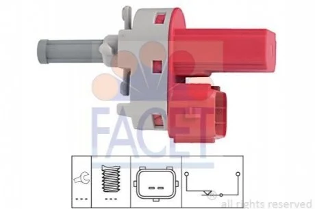 Вмикач сигналу стоп для FACET 7.1171 фото товару