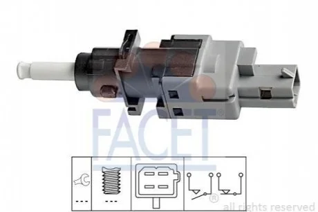 Датчик педалі тормоза Citroen Jumper / Fiat Ducato / Peugeot Boxer 94-> для Mercedes FACET 7.1196 фото товару