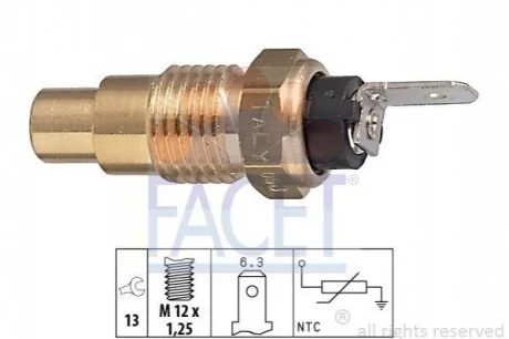 Датчик температури для Nissan, Infiniti FACET 7.3223 фото товару