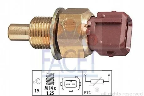 Датчик температури BERLINGO/ PARTNER 1.1-3.0 93- для FACET 7.3321 фото товару