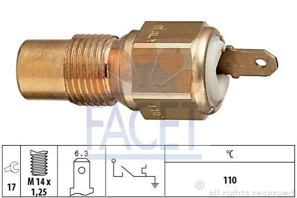 <strong>Датчик включения вентилятора Peugeot 405 ii 1.9 d (97-99) FACET 7.4030 (фото 1)</strong>