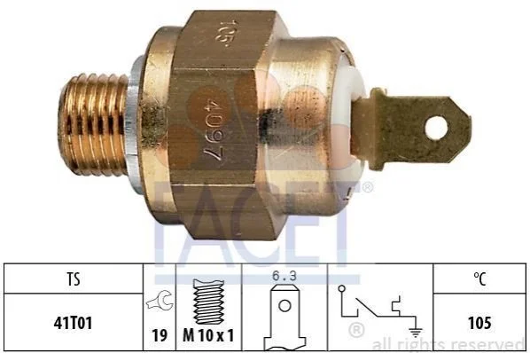 <strong>Датчик температури охолоджуваної рідини VW LT 2.4 D/TD 83-> FACET 7.4097 (фото 1)</strong>