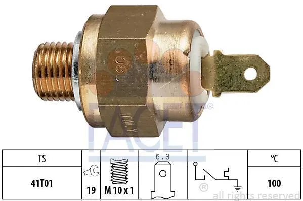 <strong>Датчик увімкнення вентилятора VW Golf, Caddy, Jetta, Passat (95-) (7.4132) Facet FACET 74132 (фото 1)</strong>