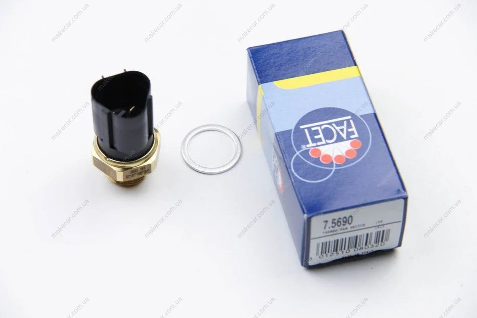 <strong>Датчик увімкнення вентилятора (чорний) VW Caddy II/III/Golf III/IV/Octavia 1.0-2.9 91-14 FACET 7.5690 (фото 1)</strong>