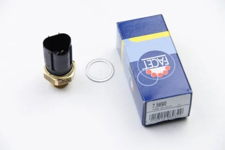 Датчик увімкнення вентилятора (чорний) VW Caddy II/III/Golf III/IV/Octavia 1.0-2.9 91-14 для Volkswagen, Ford, Skoda, Audi, Seat FACET 7.5690 фото товару