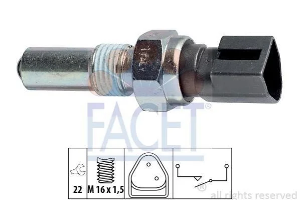 <strong>Датчик вмикання заднього хода Ford Escort/Fiesta 84-> FACET 7.6107 (фото 1)</strong>