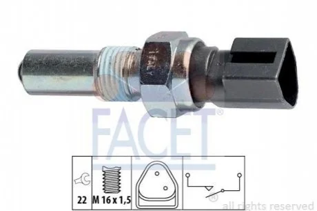 Датчик вмикання заднього хода Ford Escort/Fiesta 84-> для Ford FACET 7.6107 фото товару