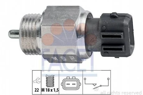 Датчик заднього ходу Caddy/Golf III -04/Polo -01 для FACET 7.6126 фото товару