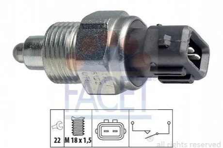 Датчик вмикання заднього хода VW LT 78-> для FACET 7.6152 фото товару