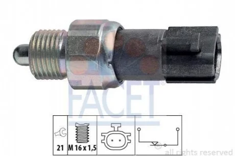 Датчик заднього ходу для FACET 7.6232 фото товару