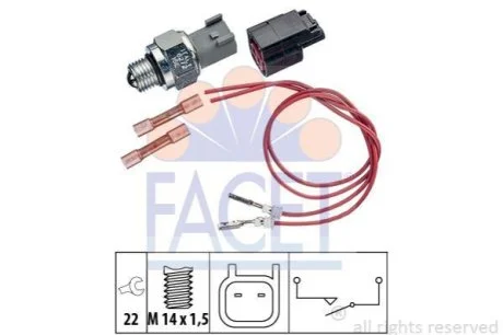 Датчик заднього ходу для Volvo, Mitsubishi FACET 7.6274K фото товару