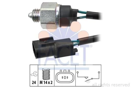 Датчик заднього ходу Hyundai SantaFe (01-) (7.6315) Facet для FACET 76315 фото товару
