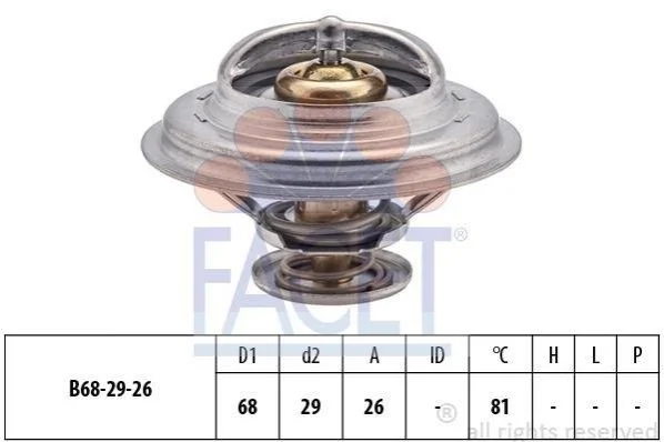 <strong>Термостат Renault Trafic/ VW Golf 2.1-2.3 D/TD/i 80- (82 C) FACET 7.8250S (фото 1)</strong>