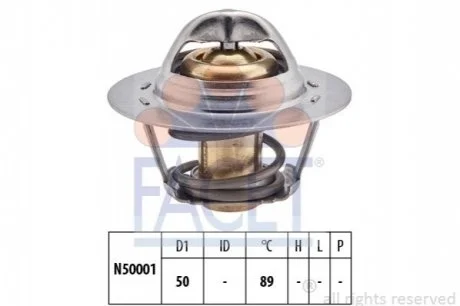 Термостат для Dacia, Renault, Opel, Nissan FACET 7.8322S фото товару