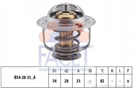 Термостат Hyundai Santa fe iii 2.4 (12-15) FACET 7.8371S (фото 1)