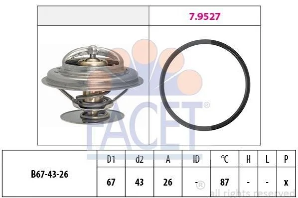<strong>Термостат T4/LT 2.5TDI/Passat B2/Audi 100/A6 FACET 7.8385 (фото 1)</strong>