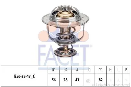 Термостат для FACET 7.8413S фото товару