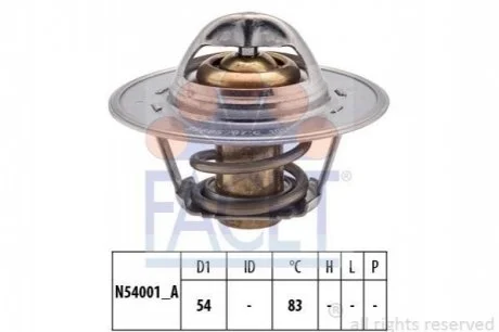 Термостат для Alfa Romeo, Ford, Rover, Audi, Peugeot FACET 7.8678S фото товару