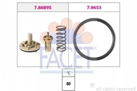 Термостат VW Eos 1.4 tsi (08-15) для FACET 7.8689 фото товару