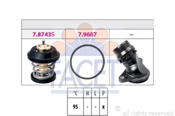 <strong>Термостат Audi A4 1.8 tfsi (08-15) FACET 7.8799K (фото 1)</strong>