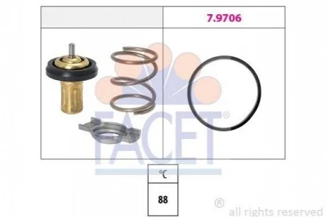 Термостат Fiat Ducato 2.0-2.3 D 11-> для Opel, Vauxhall, Fiat, Alfa Romeo FACET 7.8822 фото товара