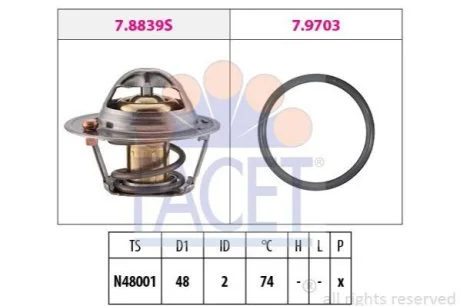 Термостат для Ford FACET 7.8840 фото товару