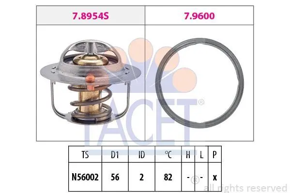 <strong>Термостат Subaru Forester (02-), Impreza (00-), Legacy (98-), Tribeca (05-) (7.8954) Facet FACET 78954 (фото 1)</strong>