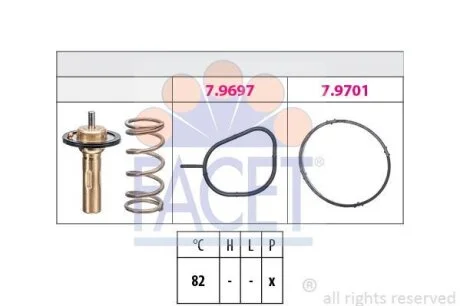 Термостат для FACET 7.8961 фото товару
