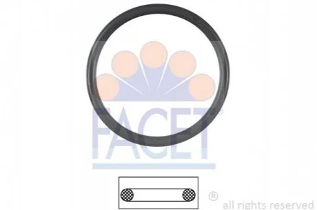Прокладка термостату для Volkswagen, Seat, Skoda FACET 7.9538 фото товару