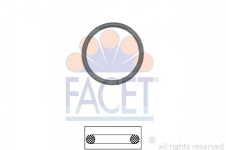 Прокладання термостату для FACET 7.9648 фото товару