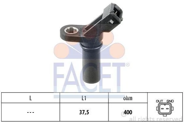 <strong>Датчик положения коленвала Ford Transit 2.0-2.3 i 94-> FACET 9.0188 (фото 1)</strong>