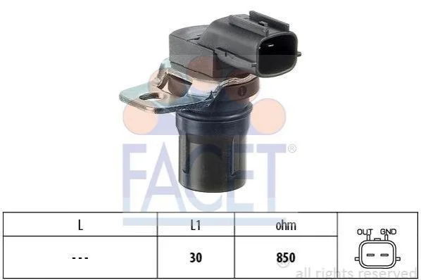<strong>Датчик положення коленвала Ford C-Max/Fiesta/Focus 1.25-2.5 i/TDCI/Ti/DI/TDDi/TDI 98-> FACET 9.0322 (фото 1)</strong>