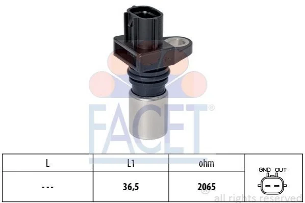 <strong>Датчик обертів колінвалу Nissan X-trail 2.2 dci (04-13) FACET 9.0417 (фото 1)</strong>