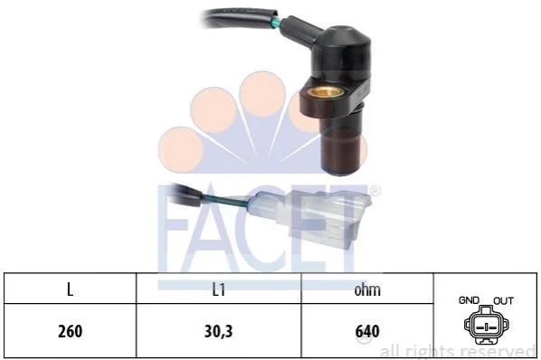 <strong>Датчик коленвала FACET 9.0465 (фото 1)</strong>