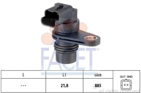 Датчик колінвалу для Citroen, Peugeot, DS FACET 9.0487 фото товару
