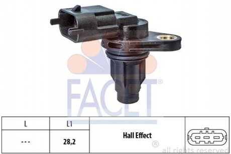 Датчик коленвала/распредвала FACET 9.0700 фото товара